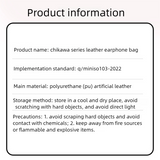 Chiikawa x Miniso | Leather Headphone Pouch