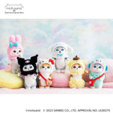 Mofusand x Sanrio | Mascot Holder (Hello Kitty & Hangyodon)