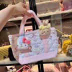 Chiikawa × Sanrio Characters | Face Plush Keychain / Mirror