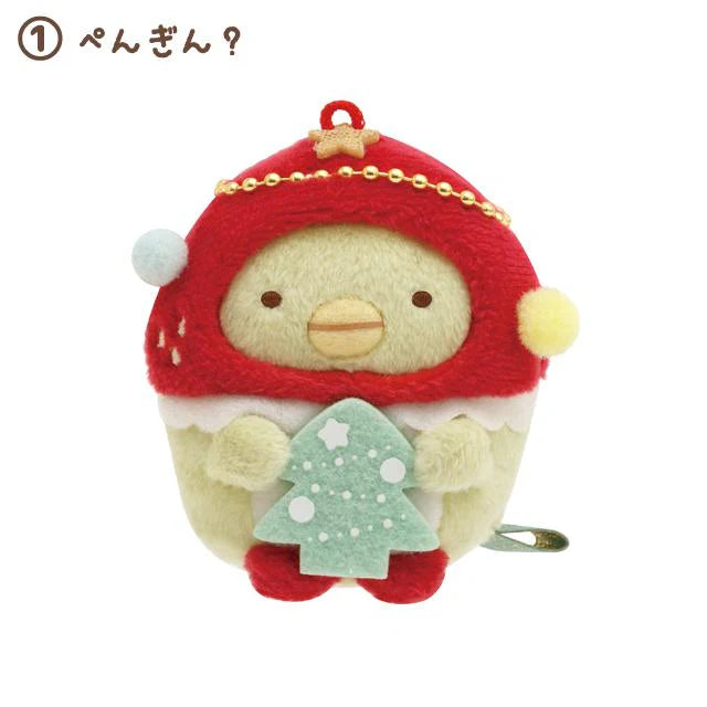 Sumikko Gurashi | Strawberry Christmas | Tenori Plush Mascot Hodler (SS)