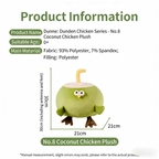 DunDun Chicken | Coconut Chicken Plush Toy L (17cm/30cm)
