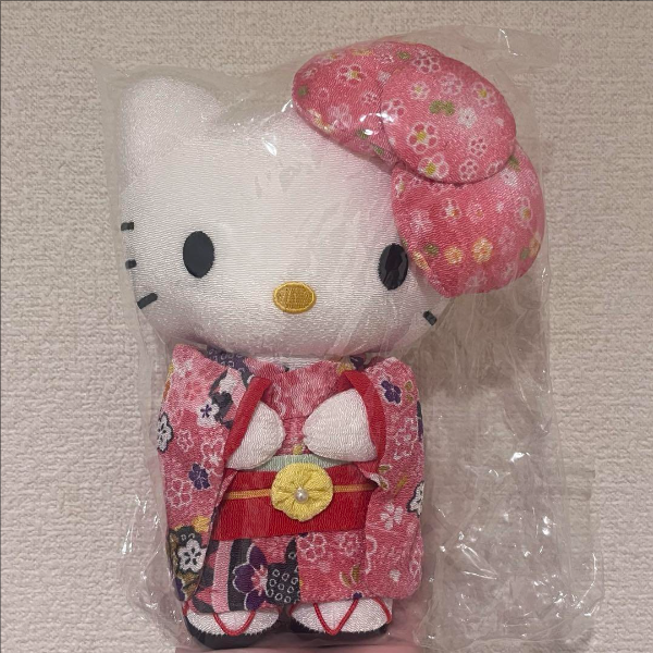 Sanrio | Japanese Kimono | Hello Kitty Plush Mascot Holder: Ribbon Crepe