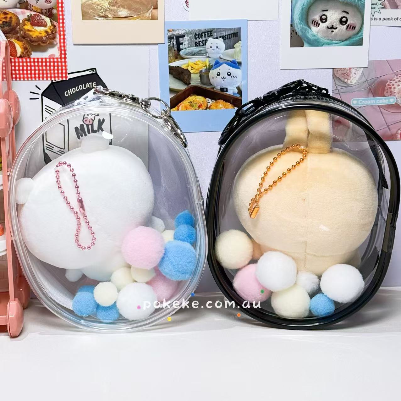 Doll Pouch | Round-Shaped Clear Doll Bag (10cm)