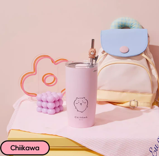 Chiikawa | Straw Steel Thermos