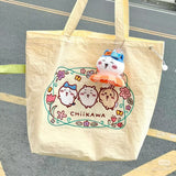 Chiikawa | Summer Floral Wreath Embroidered Canvas Tote Bag