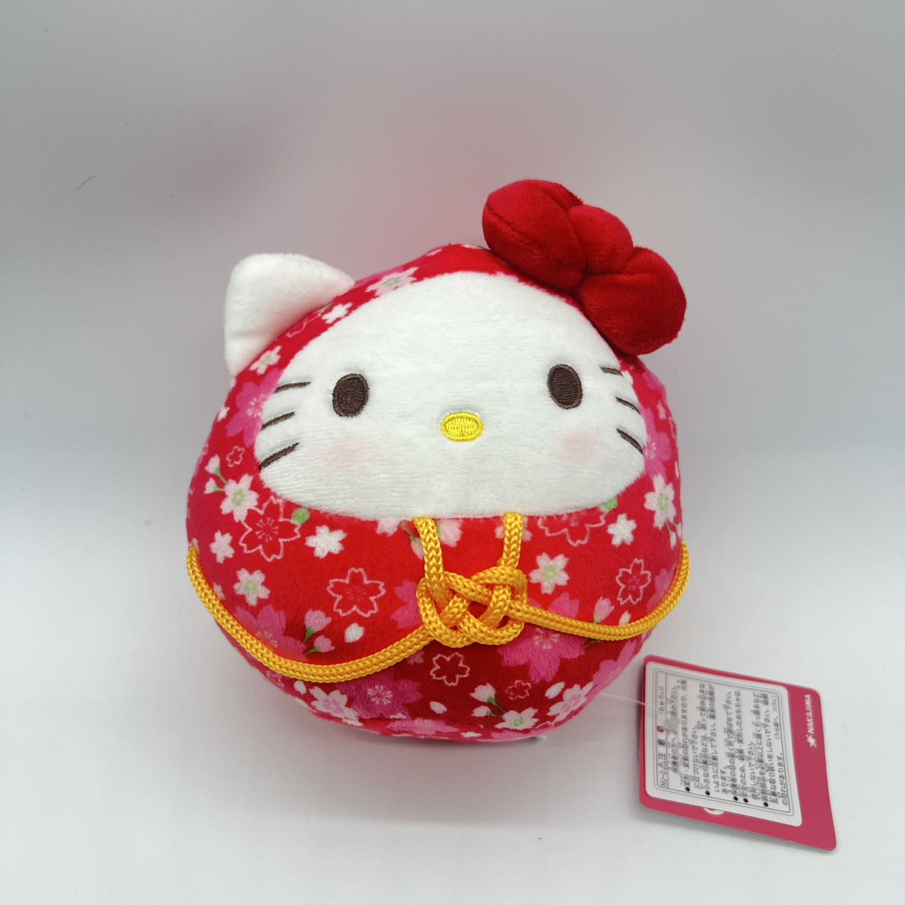 Sanrio | Sakura Daruma | Hello Kitty Plush Toy S (14cm)