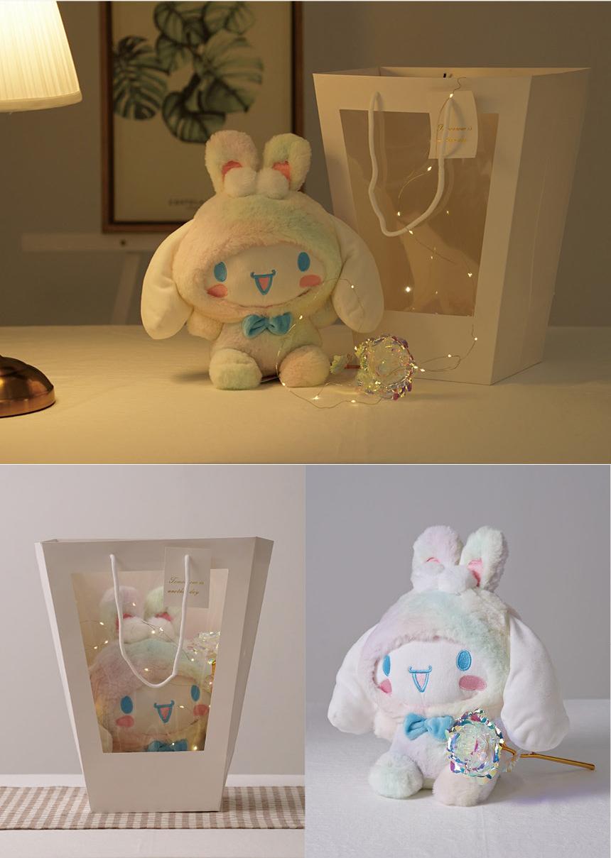 Sanrio | Korean Limited | Sanrio Friends Gradient LED Light Hologram Rose Plush Toy