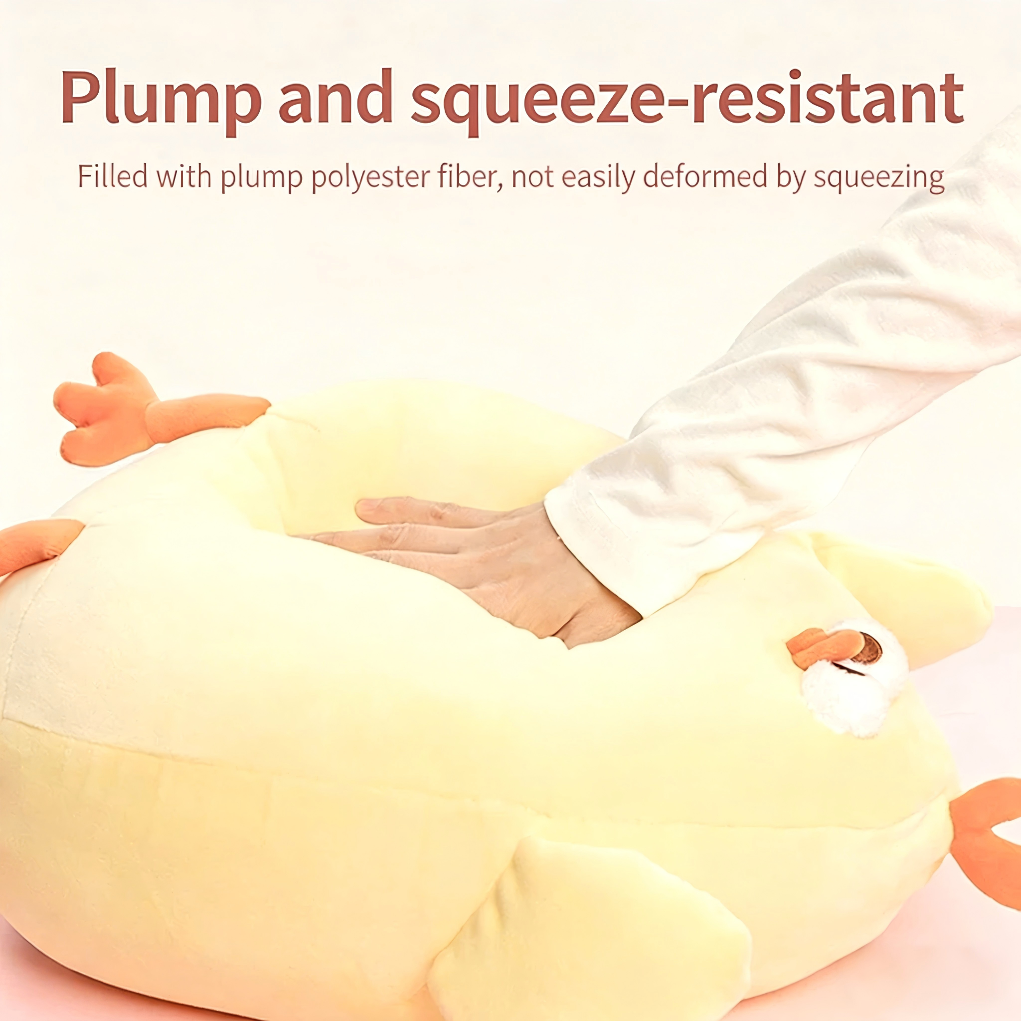 DunDun Chicken | Chubby Chicken Plush Toy XXXL (46cm) Secondary image