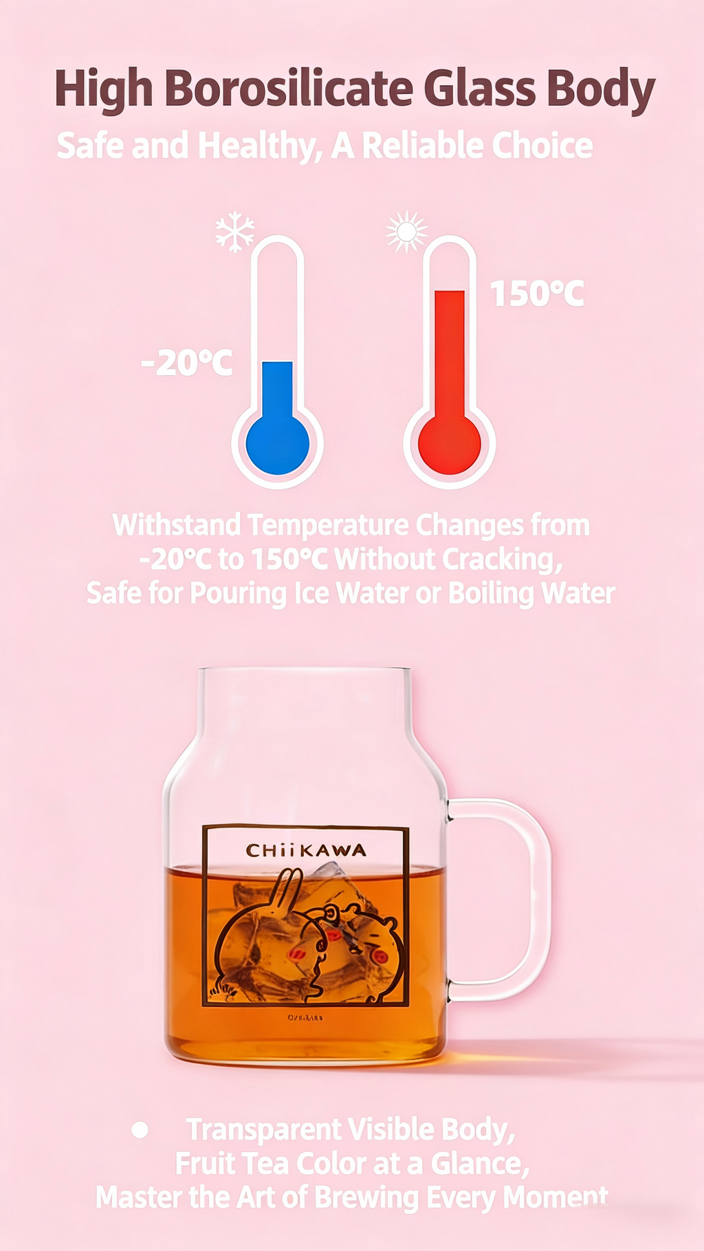 Chiikawa | Glass Tea Cup
