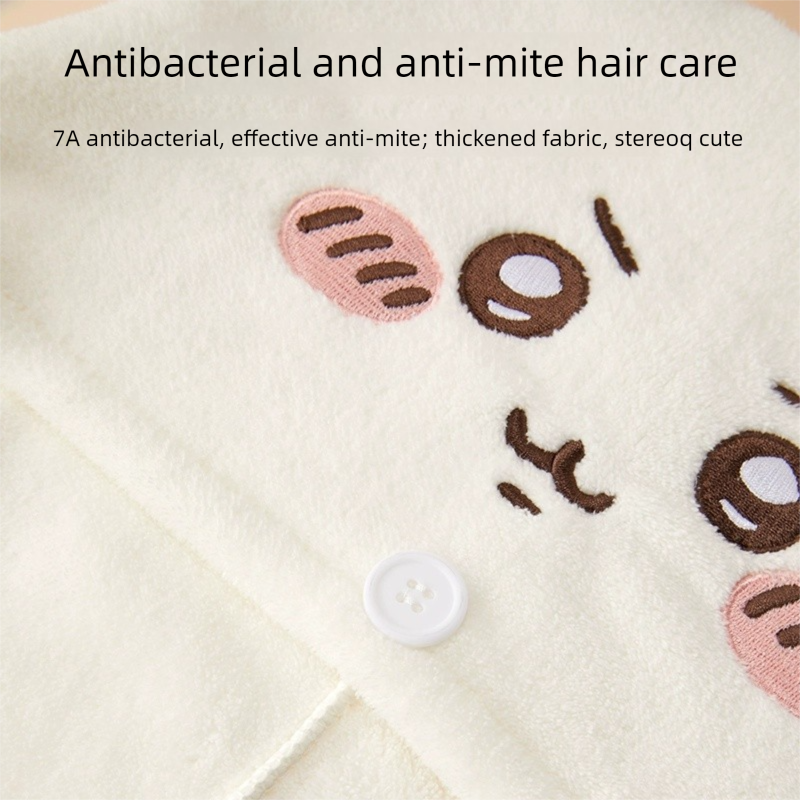 Chiikawa x Miniso | 3D Cartoon Antibacterial Hair Turban