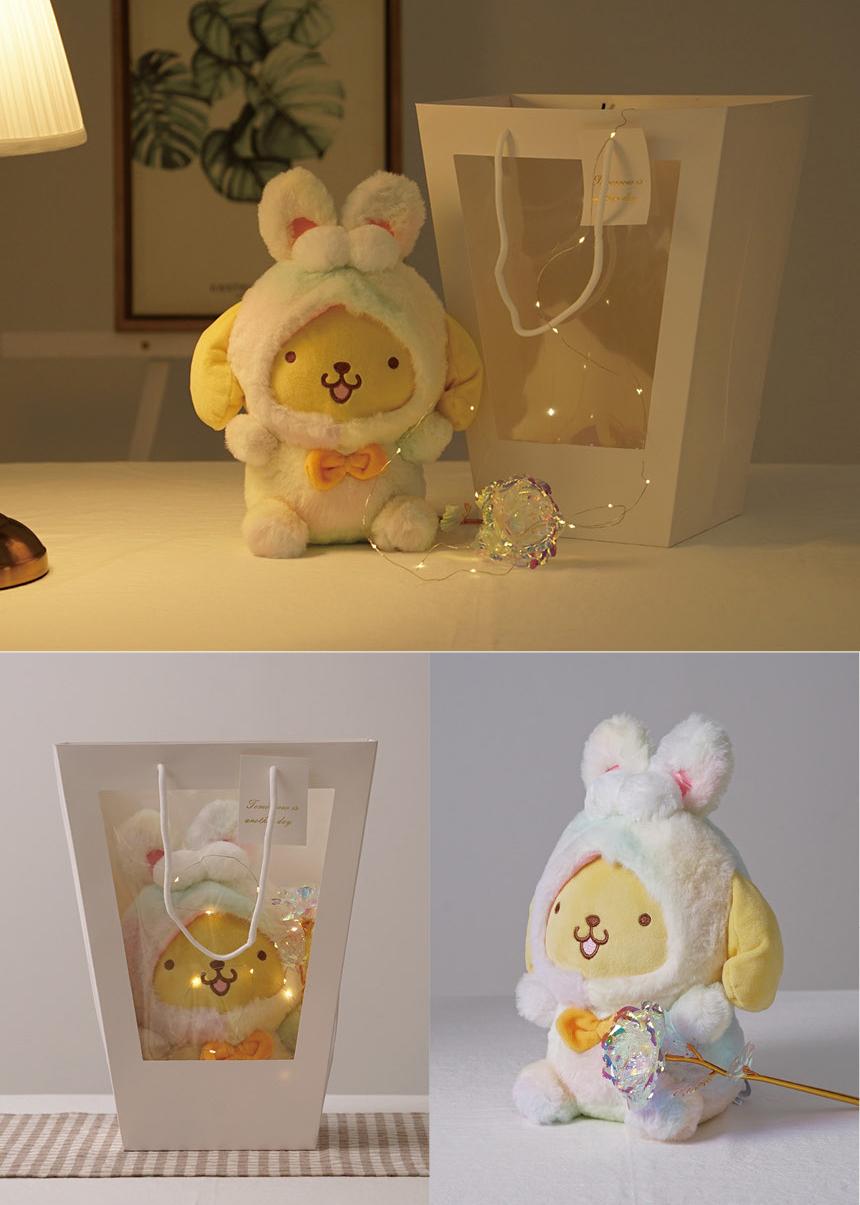 Sanrio | Korean Limited | Sanrio Friends Gradient LED Light Hologram Rose Plush Toy