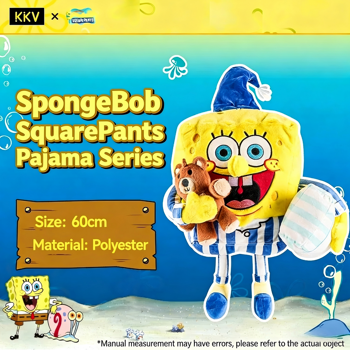 SpongeBob SquarePants | Pajamas Series | Plush Toy XXL (48-60cm)