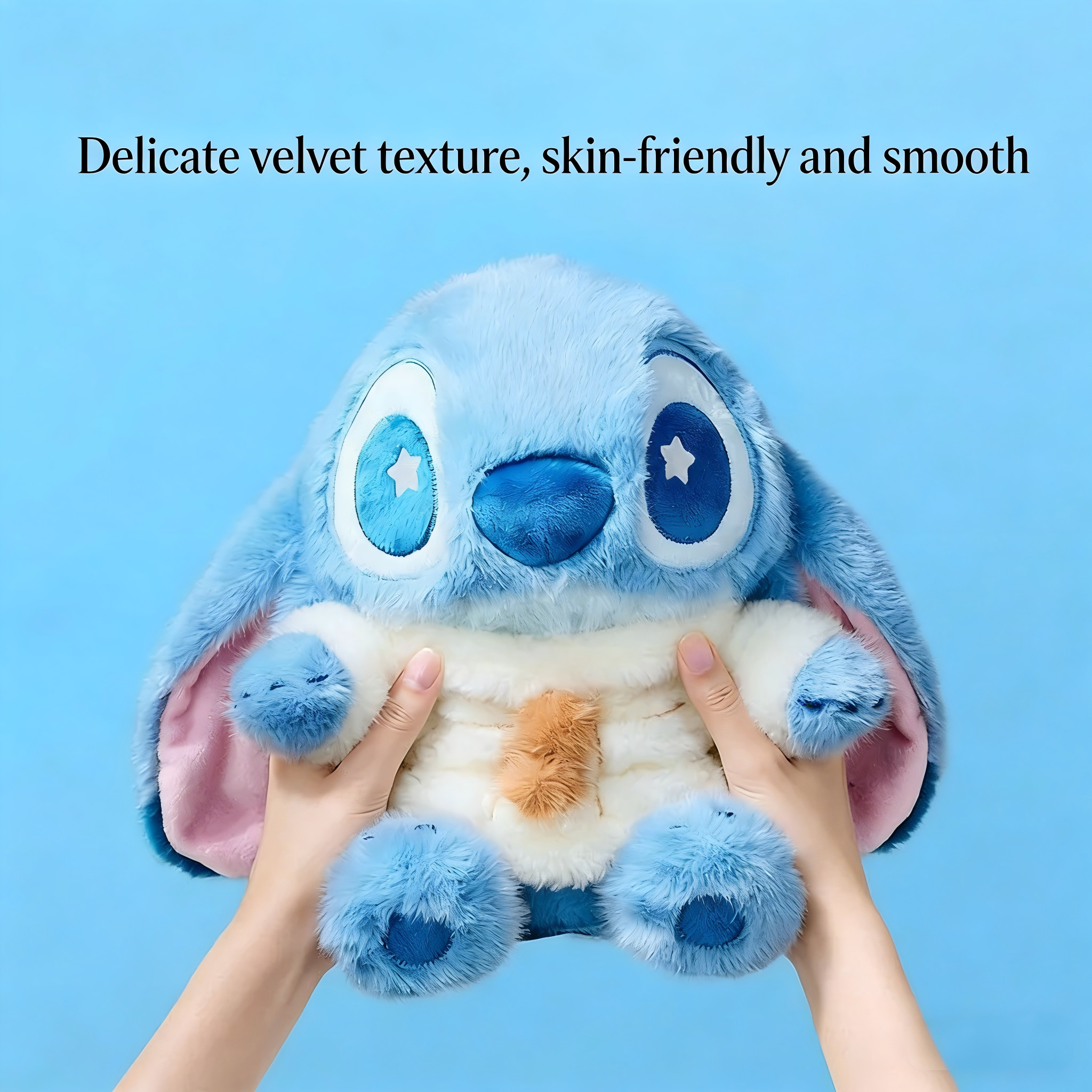 Stitch | Warm & Fluffy Sitting Plush Toy M (24cm) Secondary image