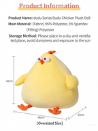 DunDun Chicken | Chubby Chicken Plush Toy XXXL (46cm)