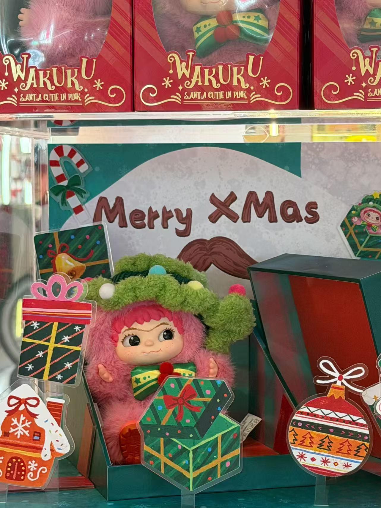 WAKUKU | Santa Cutie in Pink | Christmas Limited Hangtag Mascot