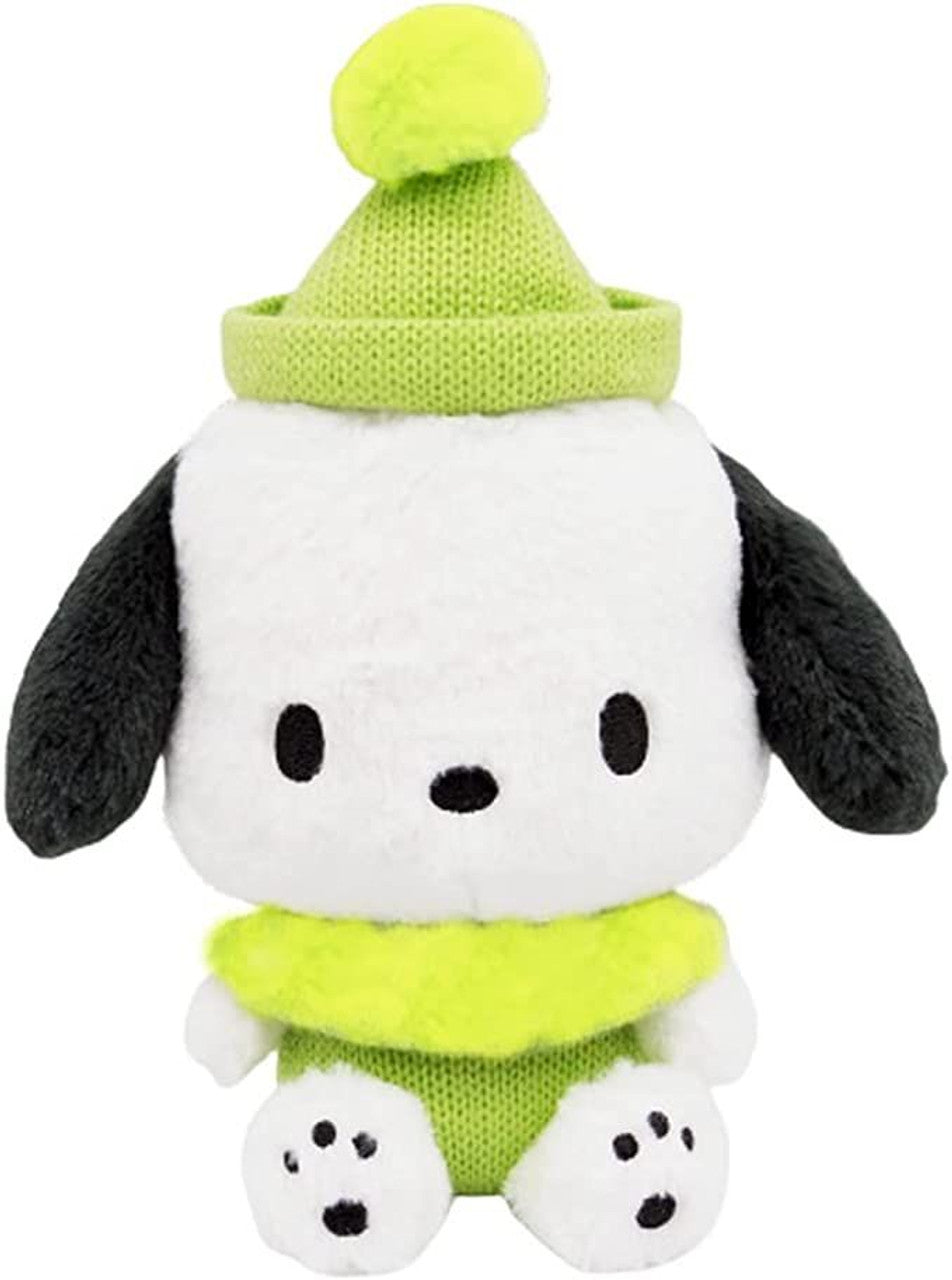 Sanrio | Wearing Knitted Cap | Pochacco Plush Toy M (20cm)