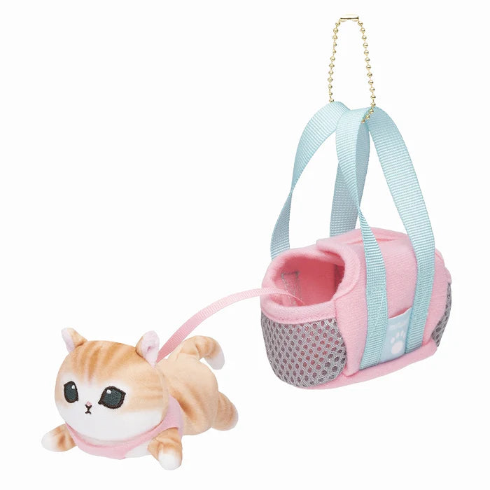 Mofusand | Nyanko with outing bag | Mascot Holder