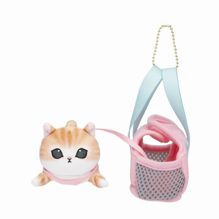 Mofusand | Nyanko with outing bag | Mascot Holder