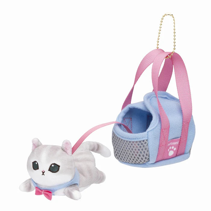 Mofusand | Nyanko with outing bag | Mascot Holder