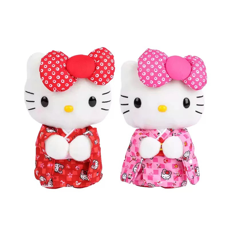 Sanrio | Hello Kitty Kimono Crepe | Hello Kitty Plush Toy M (20cm)