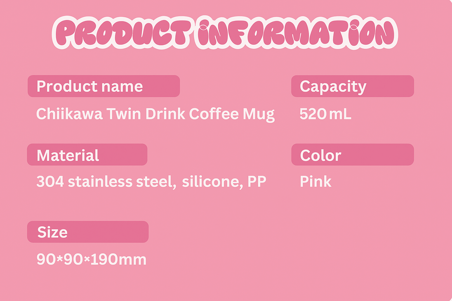 Chiikawa | Twin Drink Coffee Mug