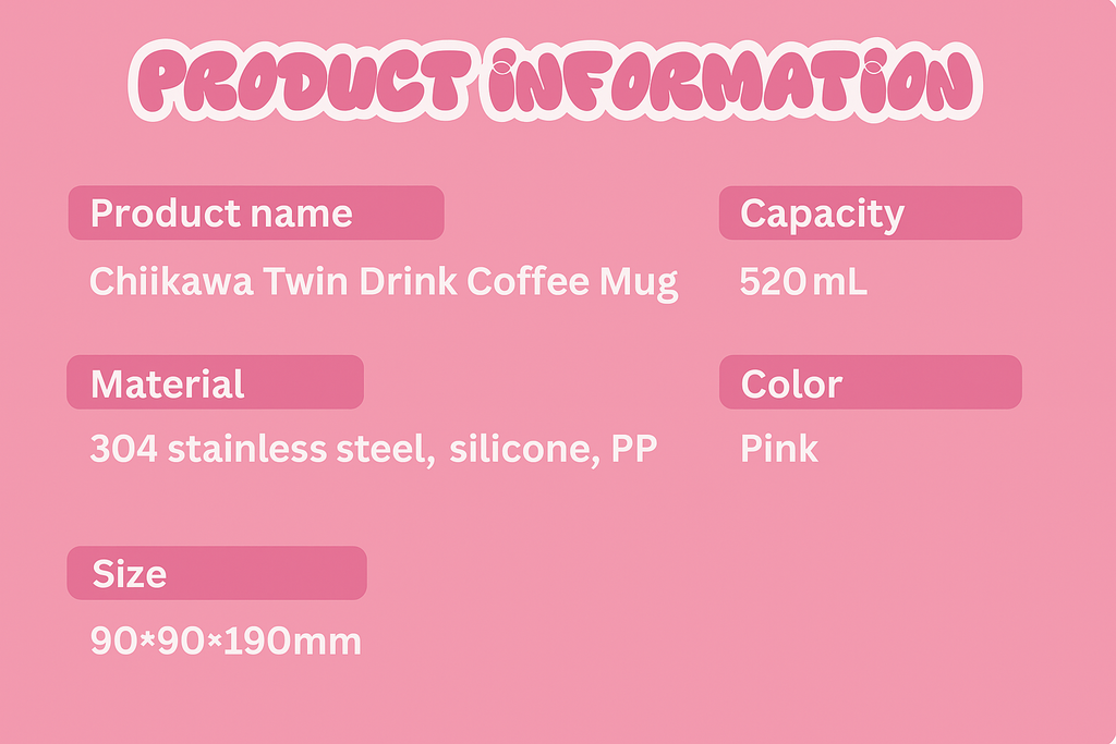 Chiikawa | Twin Drink Coffee Thermos
