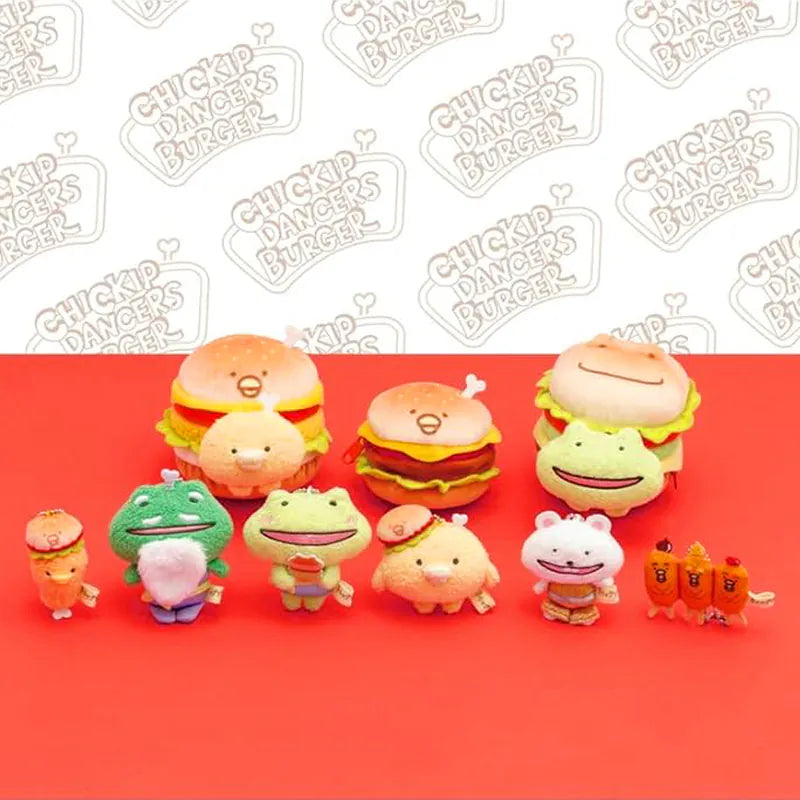 Chikip Dancers | Chicken Tomato Burger | Burger Plush Toy S (11.5cm)