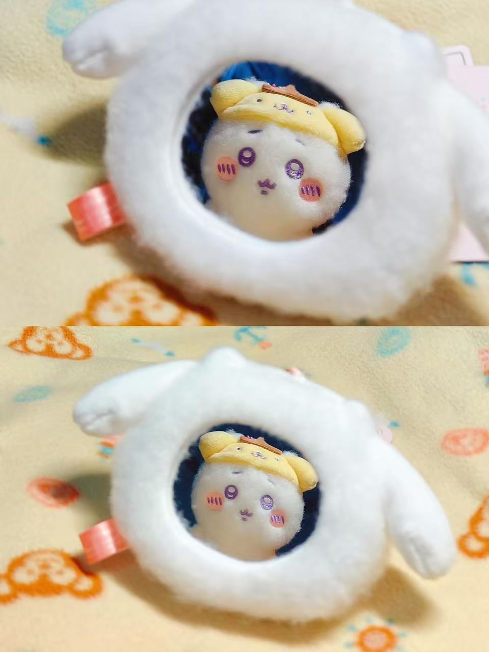 Chiikawa × Sanrio Characters | Face Plush Keychain / Mirror