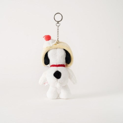 Snoopy | Dessert Cafe | Snoopy Doll Keychain: Vanilla Ice Cream