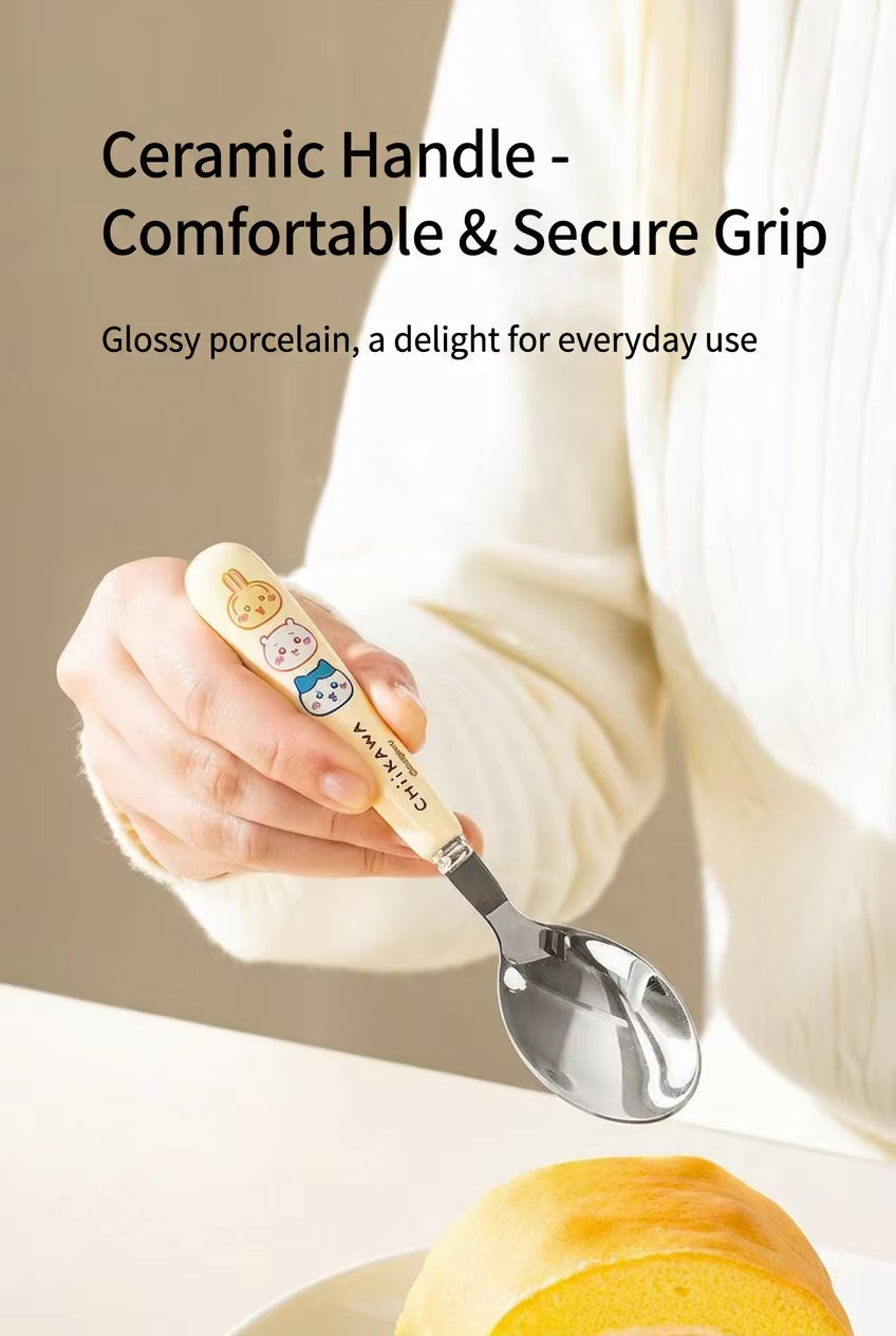 Chiikawa | Stainless Steel Spoon & Fork Set