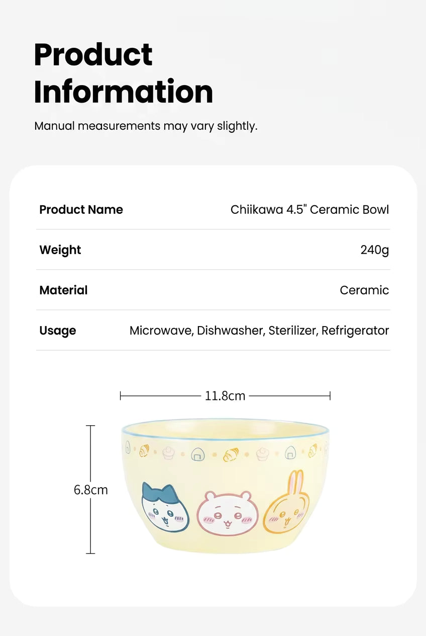 Chiikawa | Character Face Ceramic Dinnerware Set