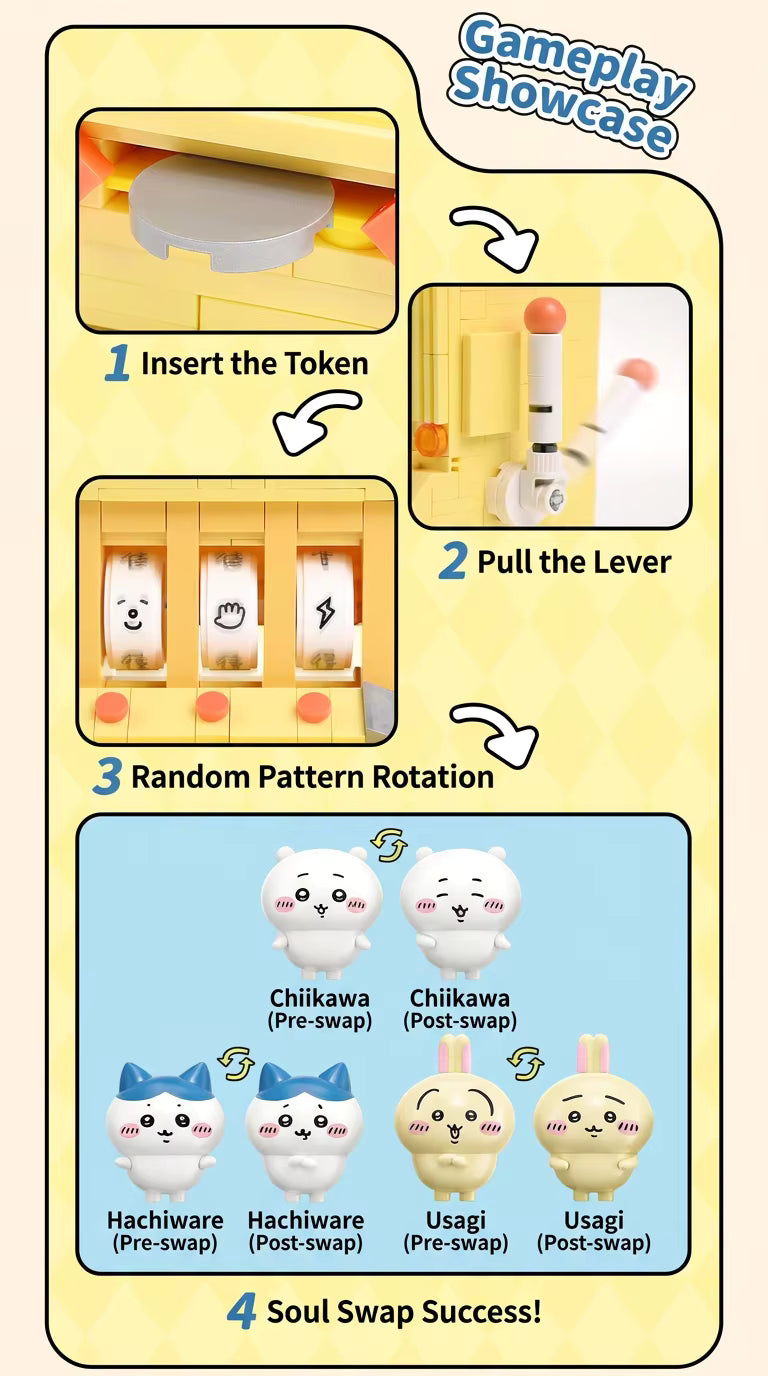 Chiikawa | Soul Swap Machine | Building Toy Set