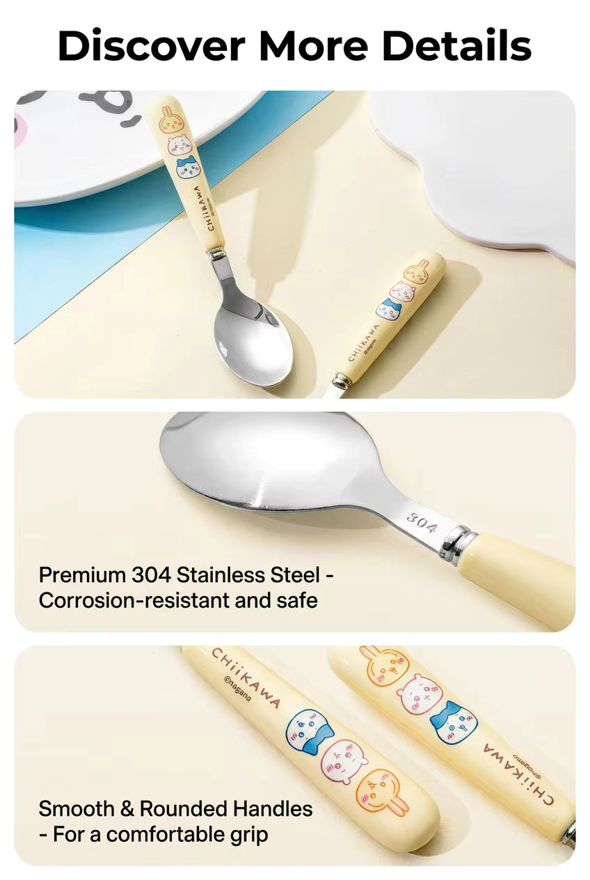 Chiikawa | Stainless Steel Spoon & Fork Set
