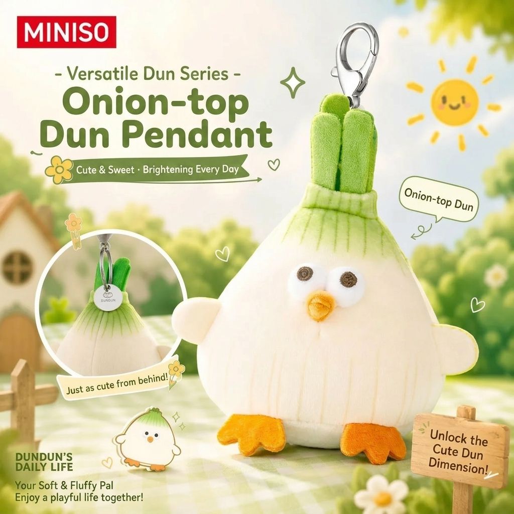 DunDun Chicken | Onion-top Chicken Mascot / Keychain 서브 이미지