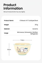 Chiikawa | Cute Ceramic Rice Bowl with Lace Edge for Kids