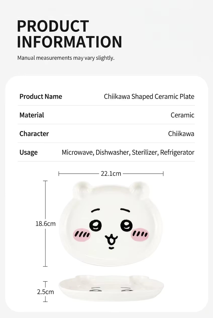 Chiikawa | Chiikawa Shaped Ceramic Plate