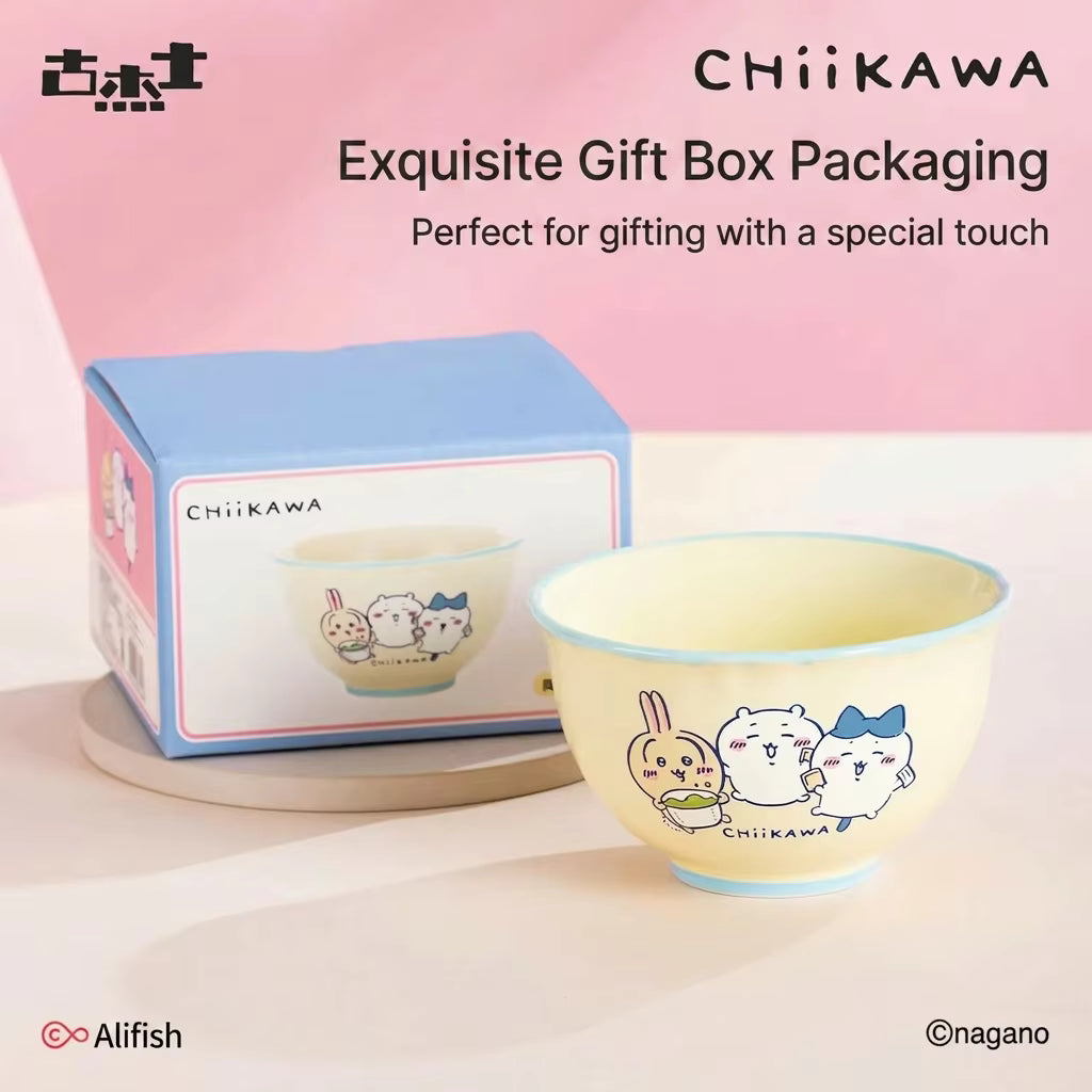 Chiikawa | Cute Ceramic Rice Bowl with Lace Edge for Kids