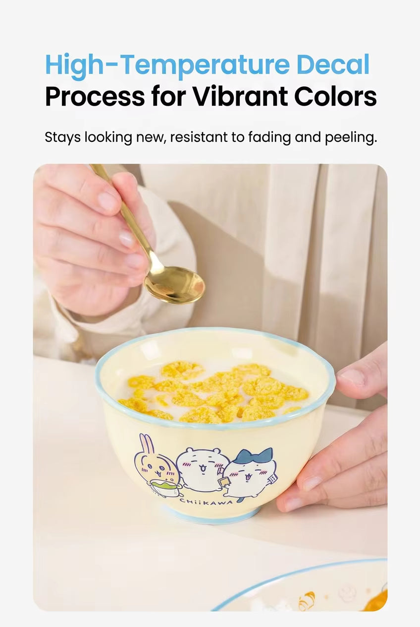 Chiikawa | Cute Ceramic Rice Bowl with Lace Edge for Kids