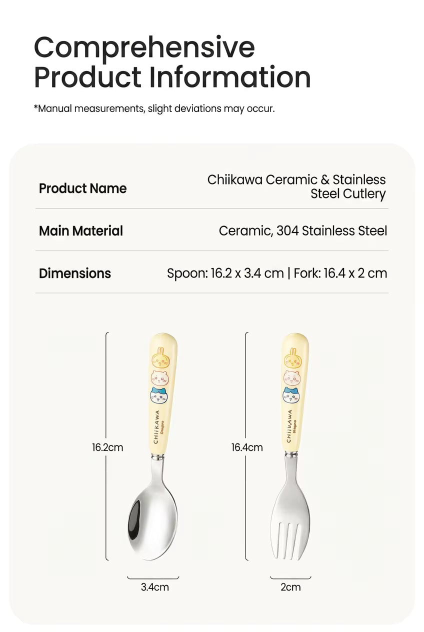 Chiikawa | Stainless Steel Spoon & Fork Set