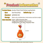 DunDun Chicken | Fried Chicken Leg Plush Keychain