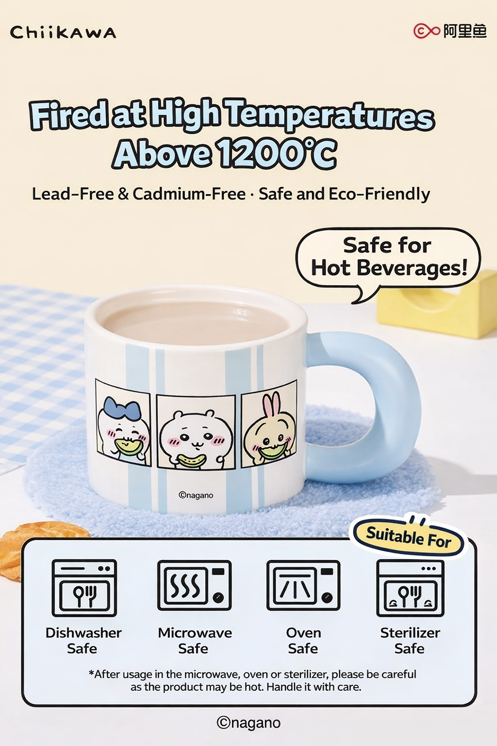 Chiikawa | Chiikawa Figure Lid Mug Secondary image