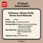 Chiikawa x Miniso | Fluffy Series | Scarf Mascots