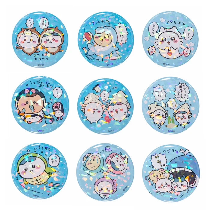 Chiikawa | Aquarium Holographic Badge Collection | Chiikawa Badge Blind Box (9 types)