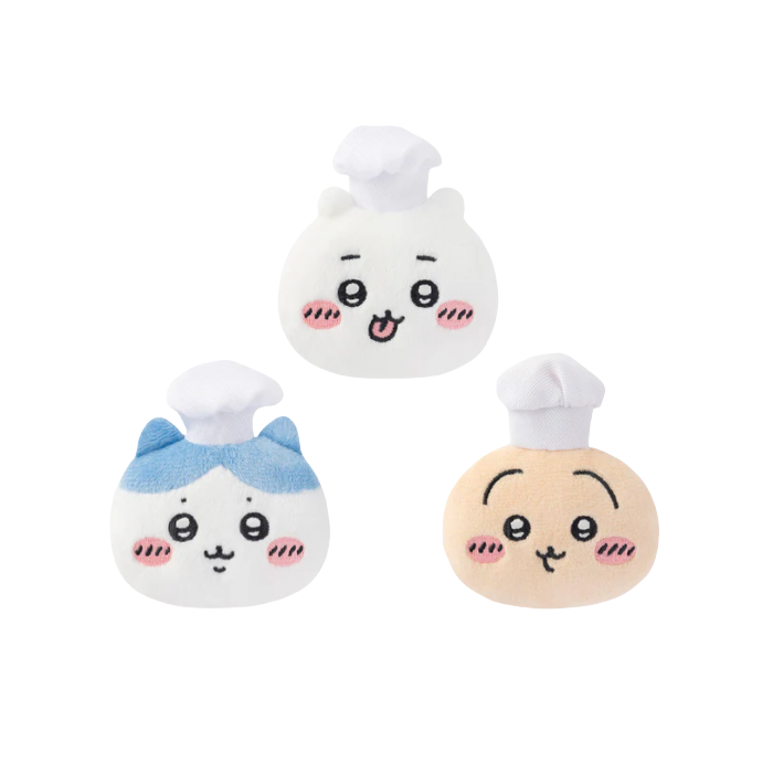 Chiikawa | Restaurant Chef | Face Plush Badge Set Secondary image