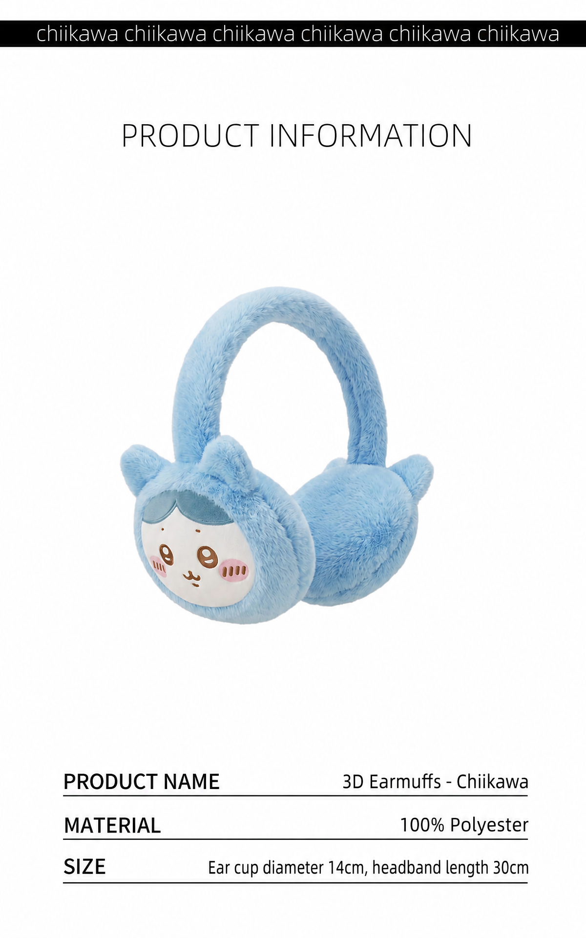 Chiikawa | Plush Earmuffs