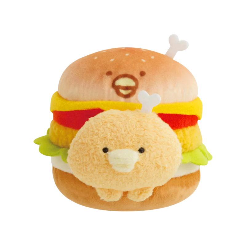 Chikip Dancers | Chicken Tomato Burger | Burger Plush Toy S (11.5cm)
