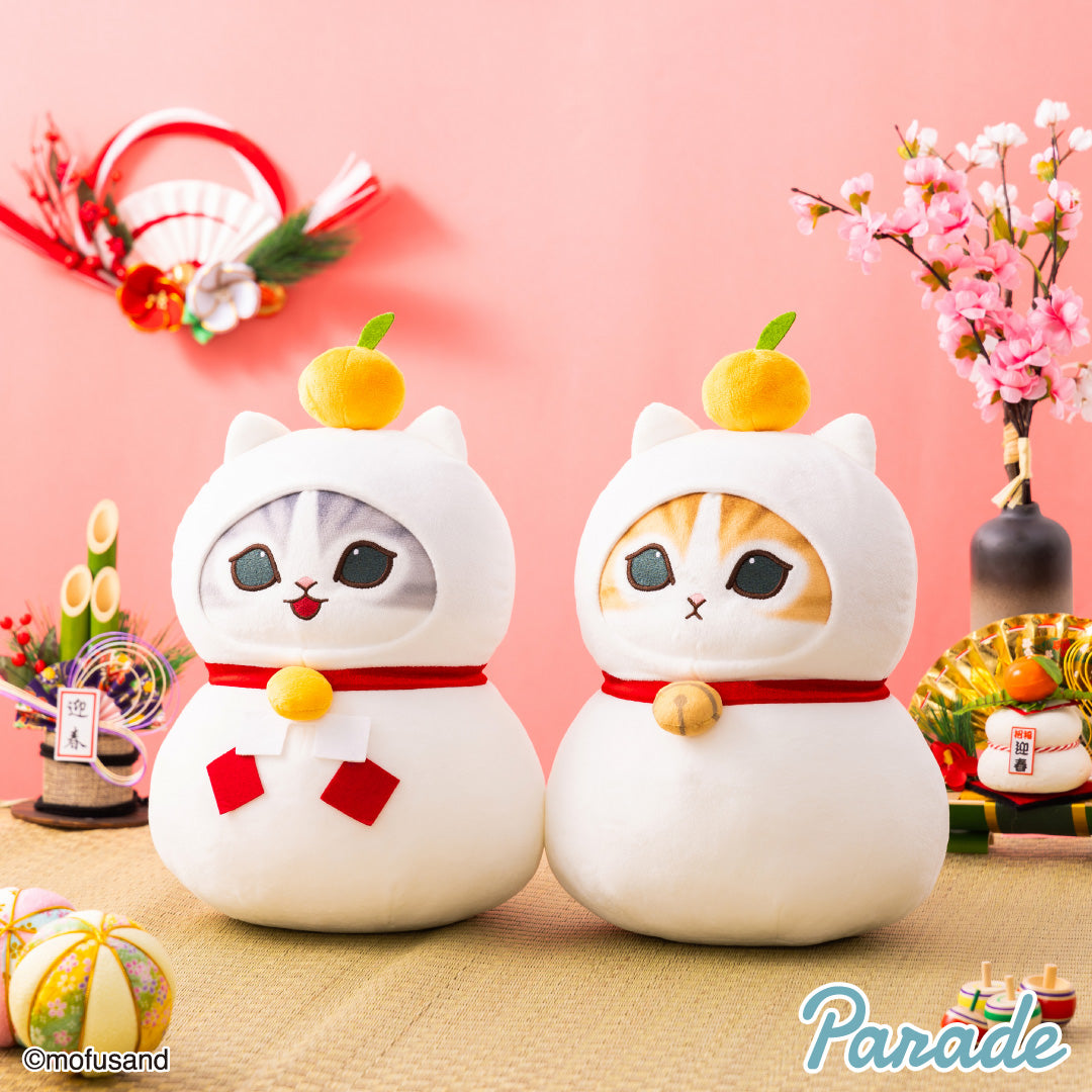 Mofusand | New Year Kagami Mochi | Plush Toy M (33cm) Main image