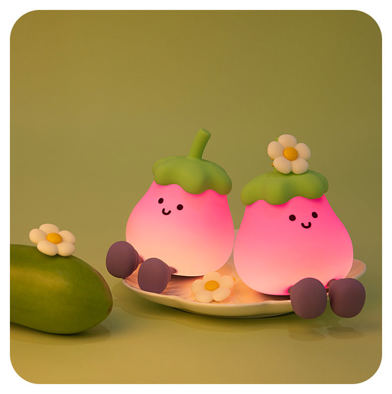 Night Light | Tap Light | Cute Little Eggplant 主圖