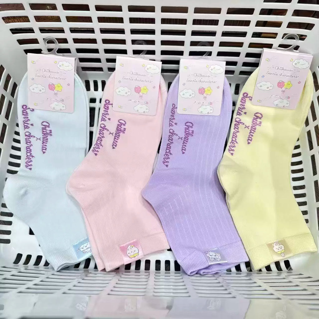 Chiikawa × Sanrio Character | Crew Socks