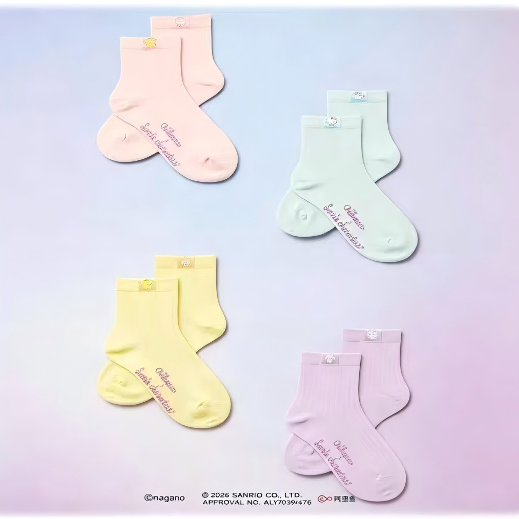 Chiikawa × Sanrio Character | Crew Socks